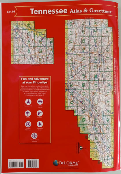 Tennessee Detailed Topographic Maps (DeLorme Atlas & Gazetteer) - Wide World Maps & MORE!