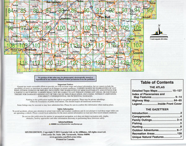 Arkansas Atlas & Gazetteer - Wide World Maps & MORE!