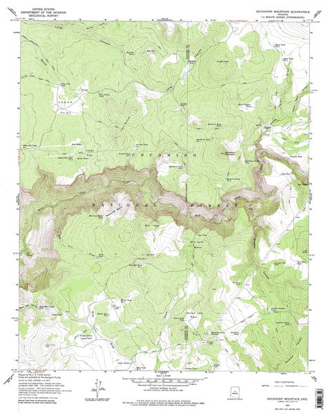 Buckhorn Mountain, AZ (7.5'×7.5' Topographic Quadrangle) - Wide World Maps & MORE!