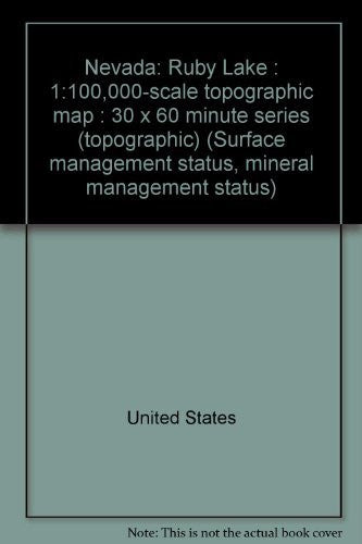 Nevada Ruby Lake 1100000 Scale Topographic Map 30 X 60 Minute Series Topographic 1608
