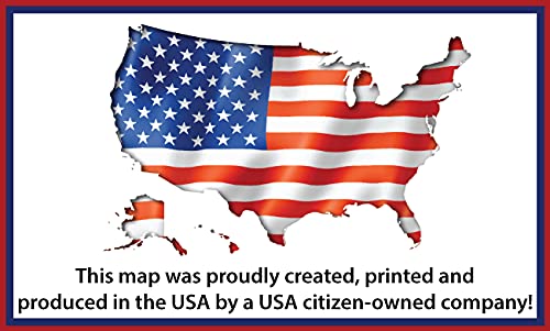 Grand Canyon Map Keepsake Poster Ready-to-Hang - Wide World Maps & MORE!