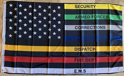 5' × 3' Rough Tex 150D Nylon USA Service Flag - Wide World Maps & MORE!