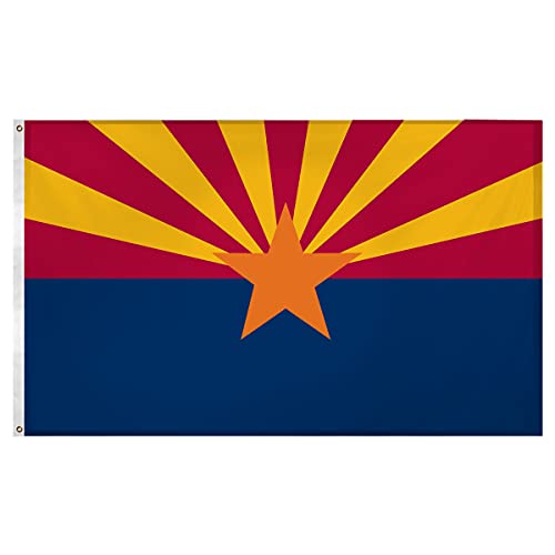 Arizona Flag 5'×3' Rough Tex 68D Nylon - Wide World Maps & MORE!