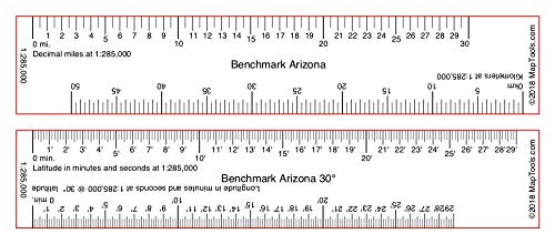 MapTools Product -- Ruler Set for Benchmark™ Road & Recreation Atlases -  Western States