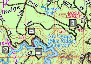 Arizona Hunt Unit 05A Hunting/Recreation Map - Wide World Maps & MORE!