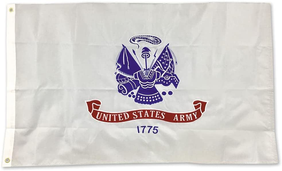 United States Army Official Flag Single Side 5'×3' Rough Tex 150D Nylon - Wide World Maps & MORE!