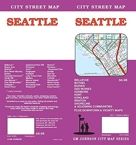 Seattle Washington Street Map - Wide World Maps & MORE!
