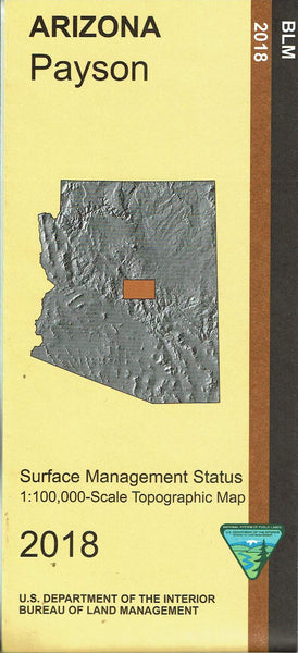 Payson Surface Management Status 1100000 Scale Topographic Map Wide World Maps And More 1754