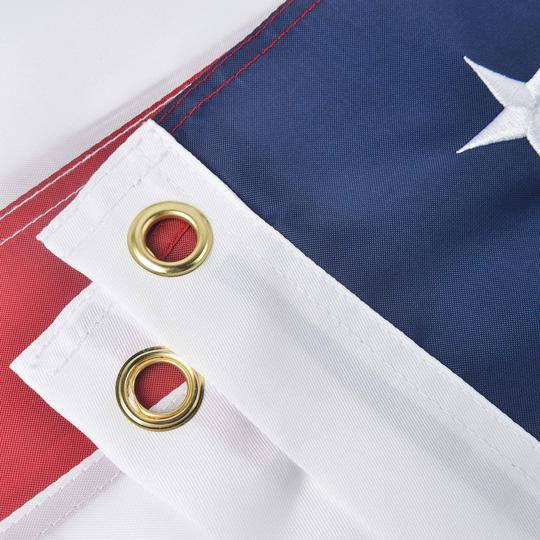 5'×3' Embroidered 210D Nylon United States Flag - Wide World Maps & MORE!