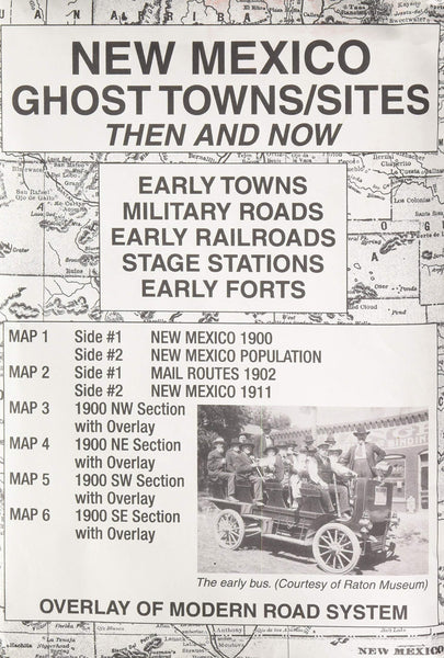 New Mexico Ghost Townsmap Set Then And Now Map Ml Preston Wide World Maps And More 7780