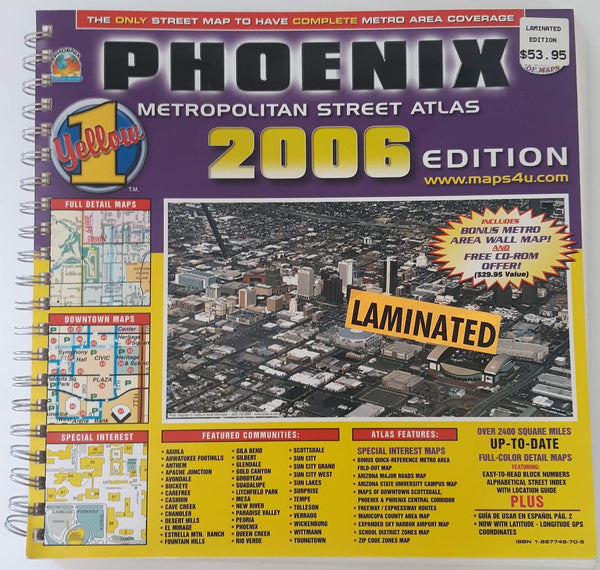 Phoenix Metropolitan Street Atlas Laminated 2006 Edition - Wide World Maps & MORE! - Map - Wide World Maps & MORE! - Wide World Maps & MORE!