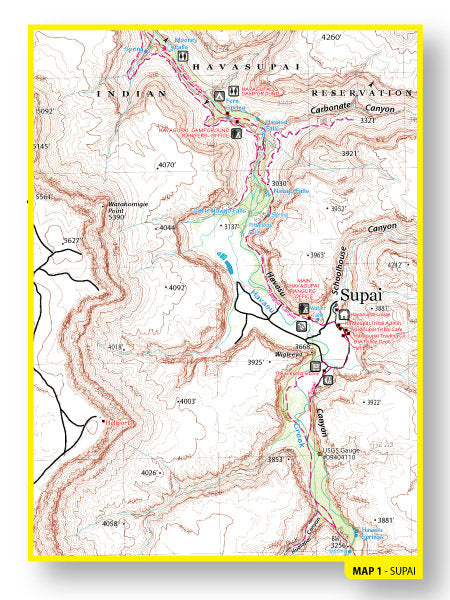 Grand Canyon East Recreation Map - Wide World Maps & MORE!