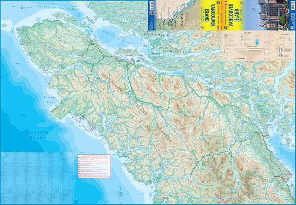 International Travel Map Vancouver Island: Victoria, Tofino Region - Wide World Maps & MORE! - Map - ITMB Publishing, Ltd. - Wide World Maps & MORE!