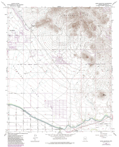 SAWIK MOUNTAIN, AZ 7.5' 1964 PR1982 - Wide World Maps & MORE!