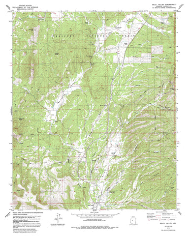 Skull Valley, Arizona (7.5'×7.5' Topographic Quadrangle) - Wide World Maps & MORE!