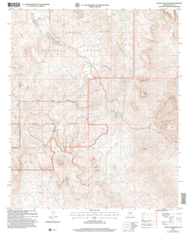 Teapot Mountain, Arizona (7.5'×7.5' Topographic Quadrangle) - Wide World Maps & MORE!