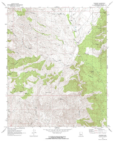 WAGONER 7.5' AZ 1969 [Map] [Jan 01, 2017] United States Geological Survey - Wide World Maps & MORE!