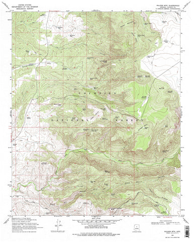 Walker Mountain, Arizona (7.5'×7.5' Topographic Quadrangle) - Wide World Maps & MORE!