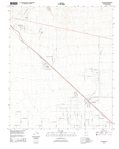 Wittmann, Arizona 2014 (US Topo 7.5'×7.5' Topographic Quadrangle)