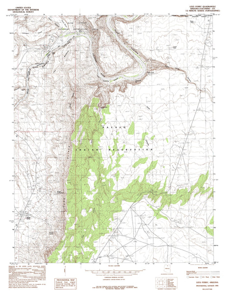 Lees Ferry, AZ 7.5' PE 1985