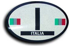 Flag-It Reflective Oval Decal - Italy (1-Pack)