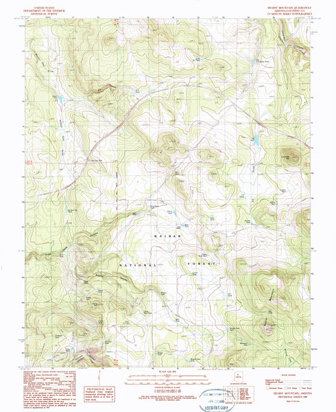 Hearst Mountain, Arizona (7.5'×7.5' Topographic Quadrangle) - Wide World Maps & MORE!