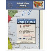 Kappa Folded U. S. Wall Map [Office Product] - Wide World Maps & MORE!