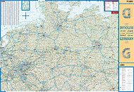 Germany / Deutschland (Scale: 1:800 000) Laminated Folded Map - Wide World Maps & MORE!