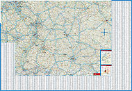 Germany / Deutschland (Scale: 1:800 000) Laminated Folded Map - Wide World Maps & MORE!