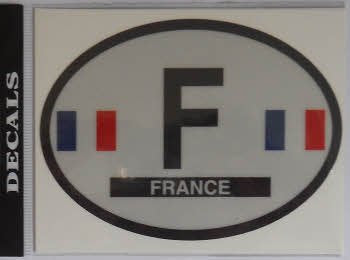 France Reflective Oval Decal