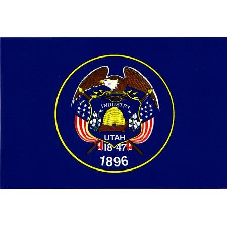 Utah Flag Decal for Auto, Truck, or Boat