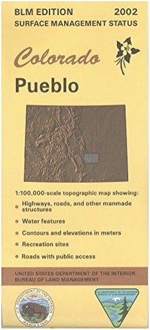 Map: Pueblo Surface Management [Paperback] BLM