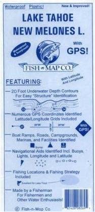 Lake Tahoe / New Melones L. (Northern California 8269) - Wide World Maps & MORE!