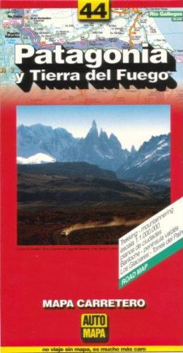 Patagonia and Tierra del Fuego Map, Argentina (Spanish Edition) AutoMapa