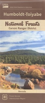 Carson Ranger District Map, Humboldt-Toiyabe National Forest, Nevada / California