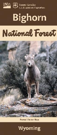 Bighorn National Forest, Wyoming Forest Visitor Map