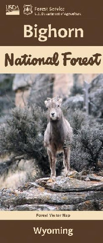 Bighorn National Forest, Wyoming Forest Visitor Map