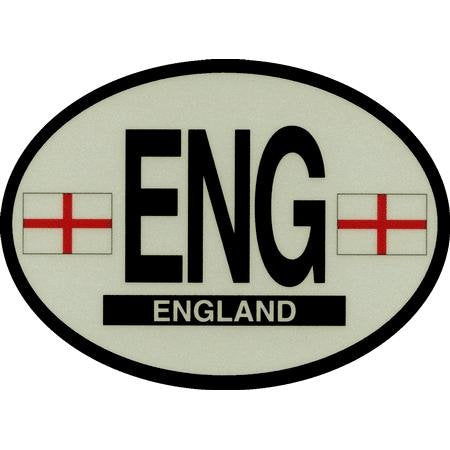 England Reflective Oval Decal