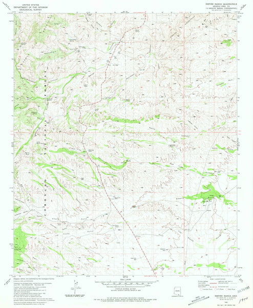 Empire Ranch, AZÊ7.5' 1981 [Map] United States Geological Survey - Wide World Maps & MORE!