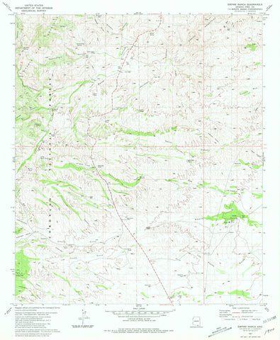 Empire Ranch, AZÊ7.5' 1981 [Map] United States Geological Survey - Wide World Maps & MORE!