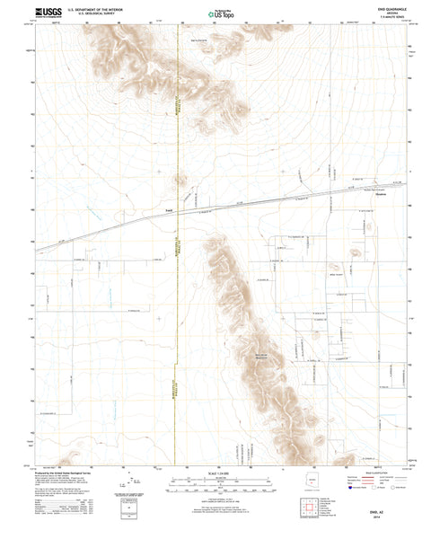 Enid, Arizona (US Topo 7.5'×7.5' Topographic Quadrangle) - Wide World Maps & MORE!