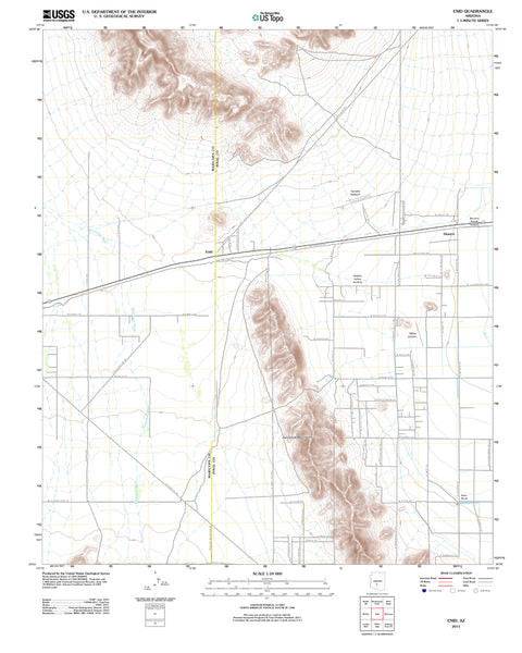 Enid, Arizona 2011 (US Topo 7.5'×7.5' Topographic Quadrangle) - Wide World Maps & MORE!