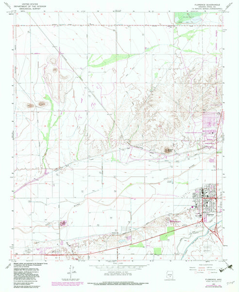 Florence 7.5' [Map] United States Geological Survey - Wide World Maps & MORE!