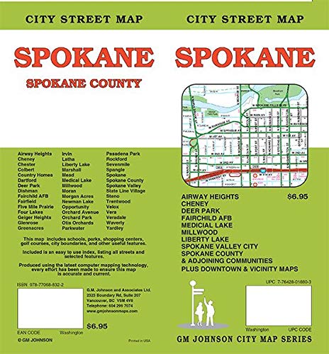 City Street Map Spokane