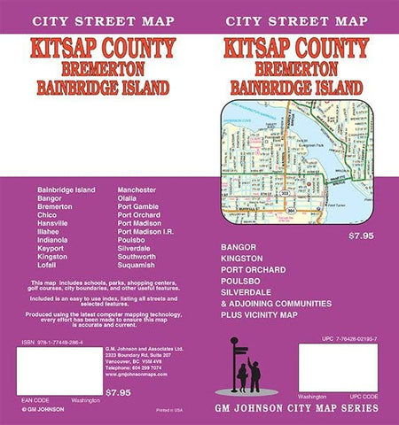 City Street Map Kitsap County / Bremerton / Bainbridge Island