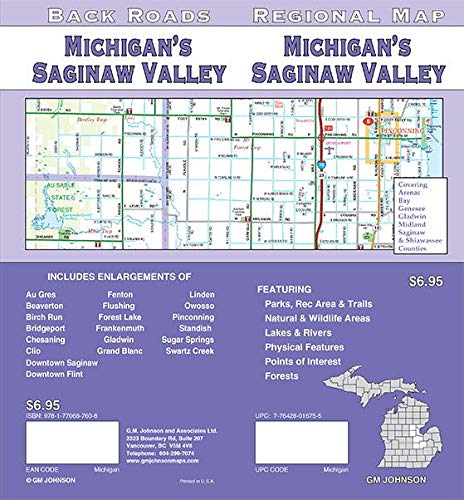 Michigan's Saginaw Valley, Michigan Regional Map [Map] GM Johnson