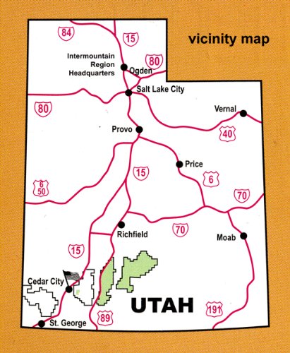 Dixie National Forest: Powell, Escalante and Teasdale Ranger Districts (America's Great Outdoors, 23.44.407.04/95C) - Wide World Maps & MORE!