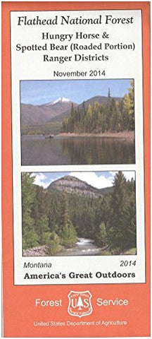 Map: Flathead NF Hungry Horse & Spotted Bear Ranger Districts [Paperback] Forest Service