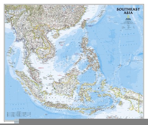 Southeast Asia Wall Map (Classic Style, Gloss Laminated) - Wide World Maps & MORE!