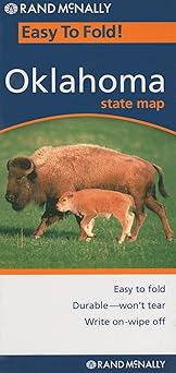 Easy To Fold! Oklahoma State Map (Laminated EasyFinder) - Wide World Maps & MORE!